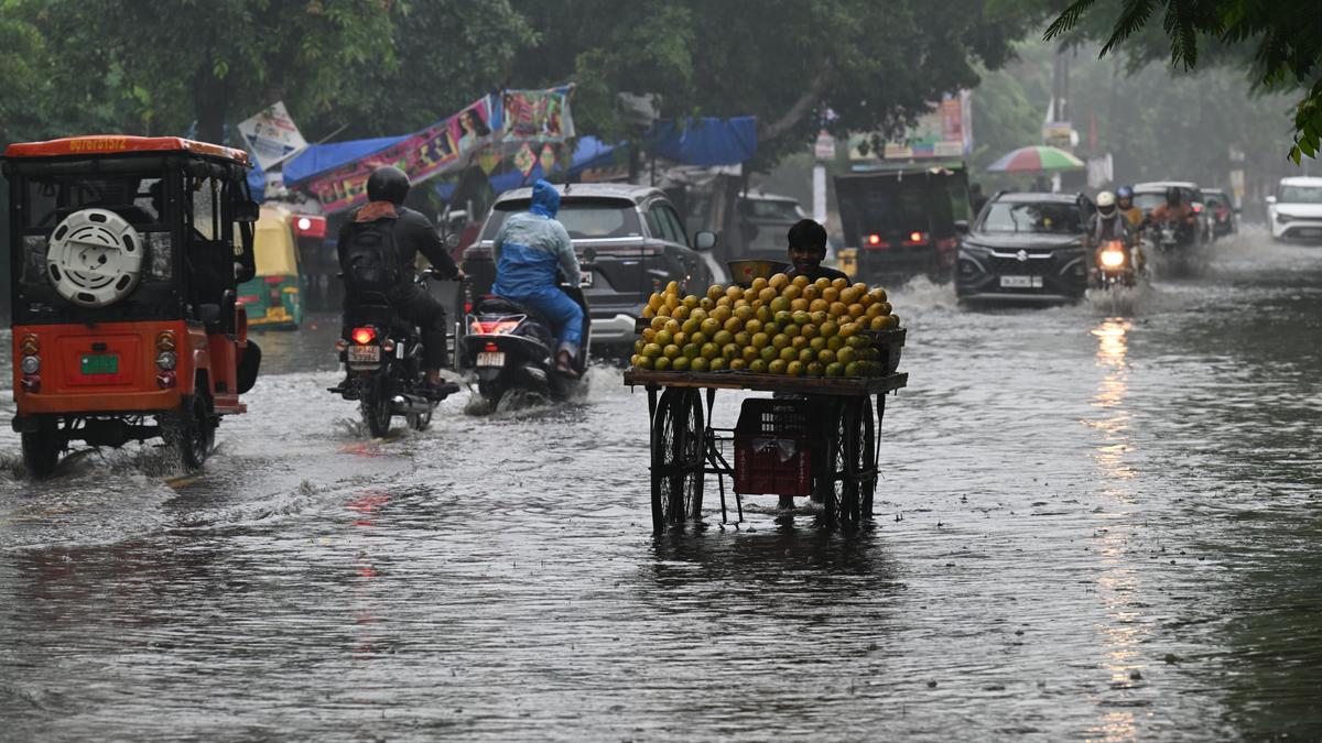 Rain lashes parts of Delhi; IMD issues red, orange alerts