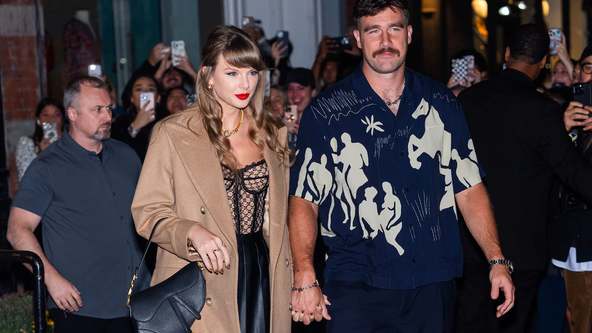 Taylor Swift and Travis Kelce make their first public appearance since getting engaged