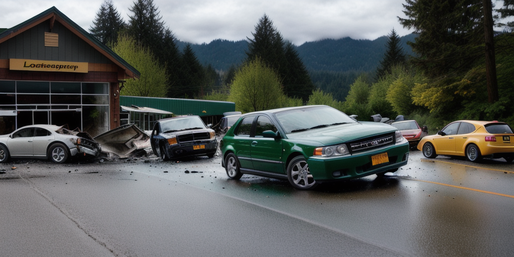 Learning driver loses control, crashes into North Bend business