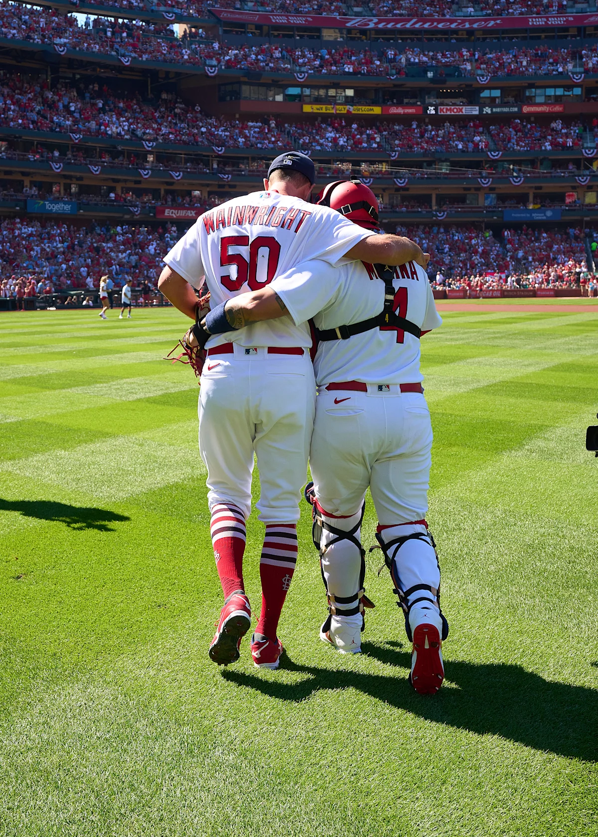 Reflections from a quiet night at Busch Stadium