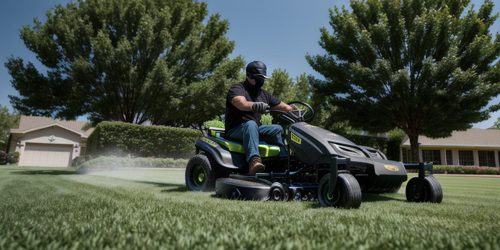 WATCH: Masked thief rides off with zero-turn mower from Henderson business