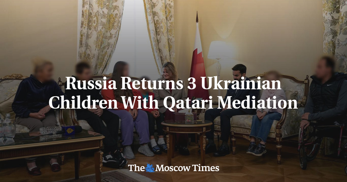 Russia Returns 3 Ukrainian Children With Qatari Mediation