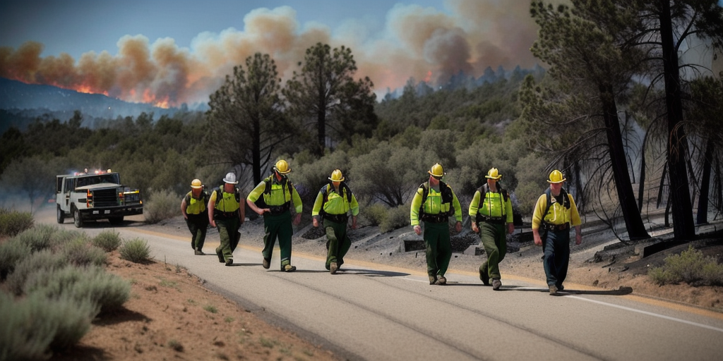 Border Patrol arrested firefighters as they were battling a wildfire