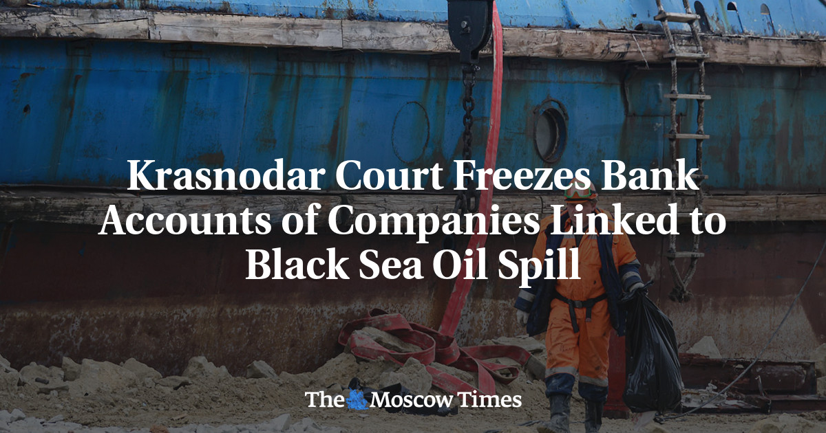 Krasnodar Court Freezes Bank Accounts of Companies Linked to Black Sea Oil Spill