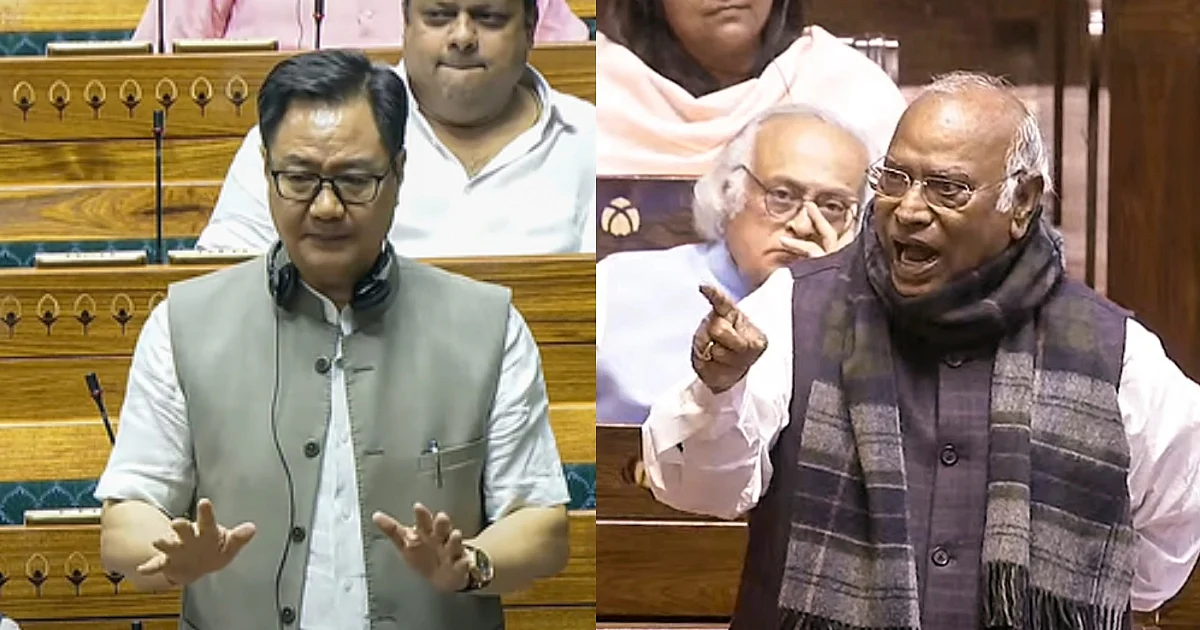 Kharge slams government for deploying CISF in well of House; Rijiju says decisions taken by Chair