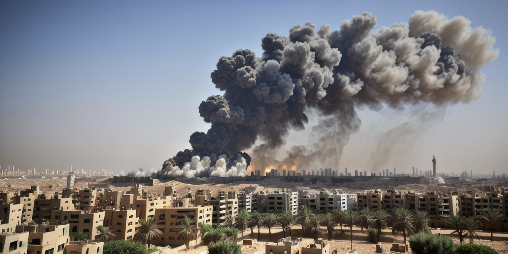 Israel bombards Gaza City