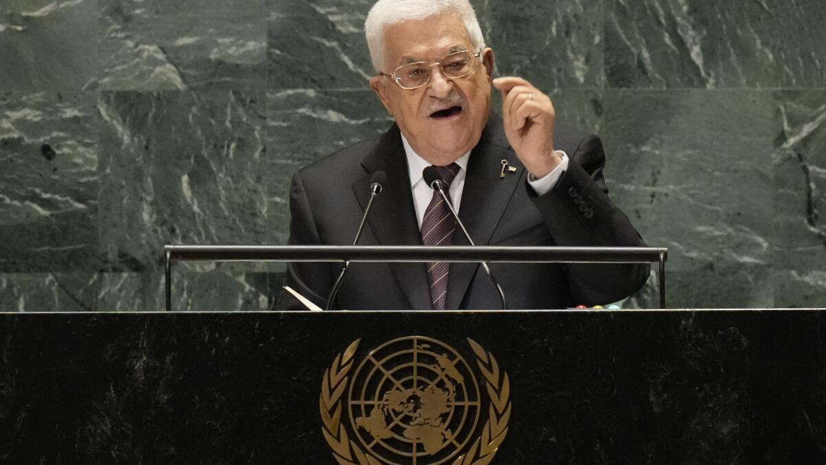 European leaders, Palestinian president urge U.S. to reinstate his visa ahead of key U.N. meetings