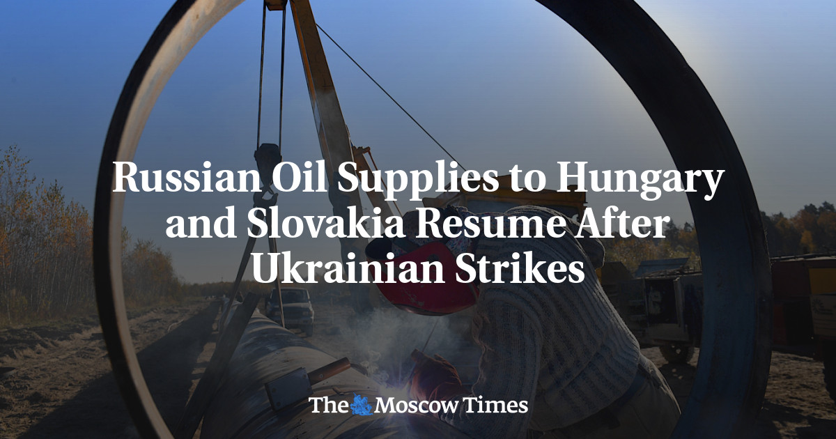 Russian Oil Supplies to Hungary and Slovakia Resume After Ukrainian Strikes