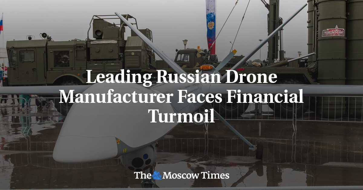 Leading Russian Drone Manufacturer Faces Financial Turmoil