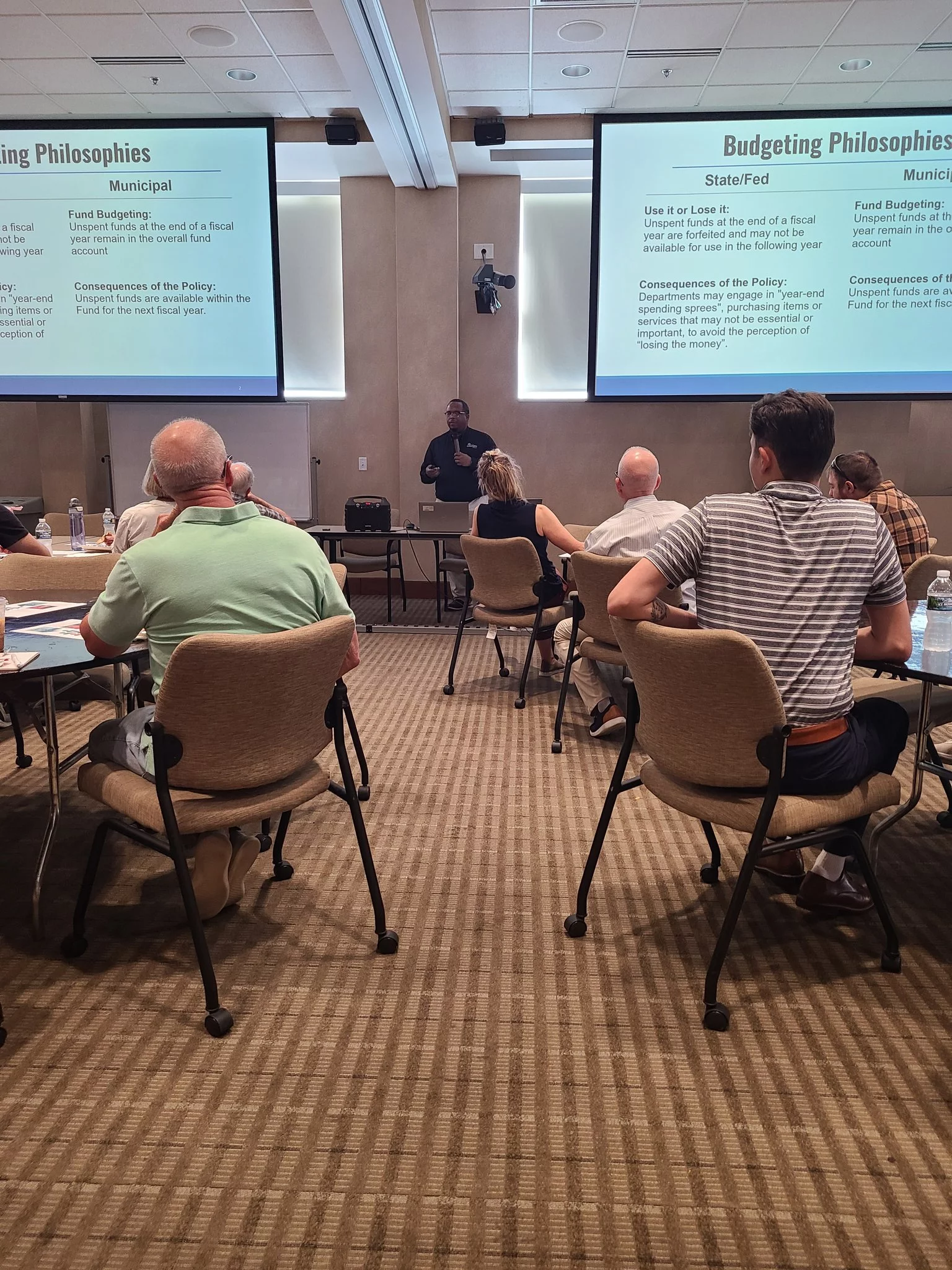 (LISTEN): Columbia's finance director praises turnout and quality of questions at Monday's budget town meetings