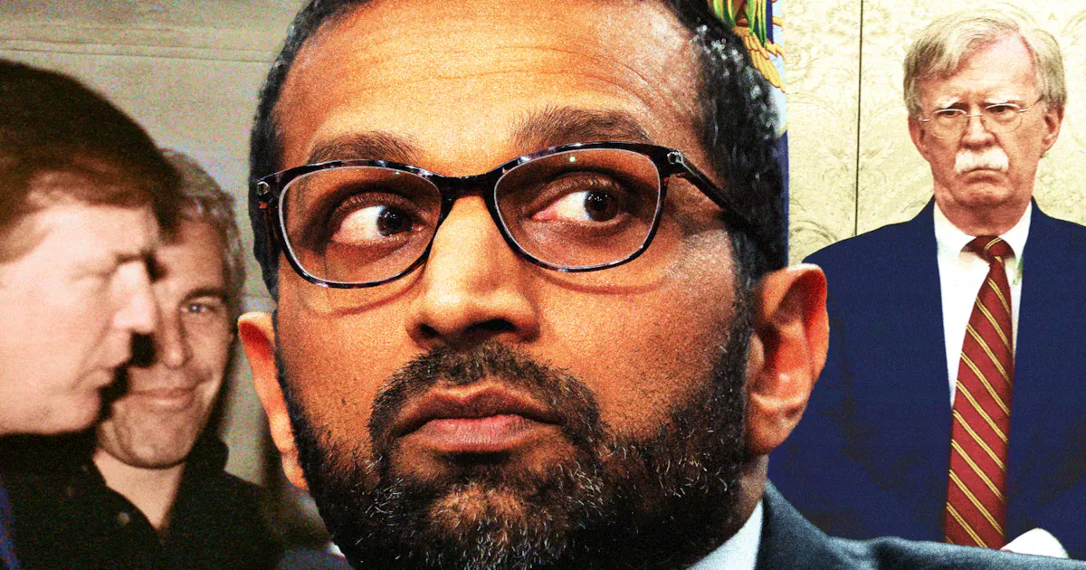 Patel Ordered Bolton ‘Distraction’ FBI Raid on Epstein Files Release Day