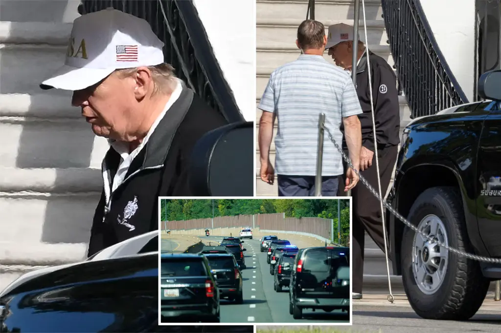 Donald Trump seen heading to golf course after strange speculation...