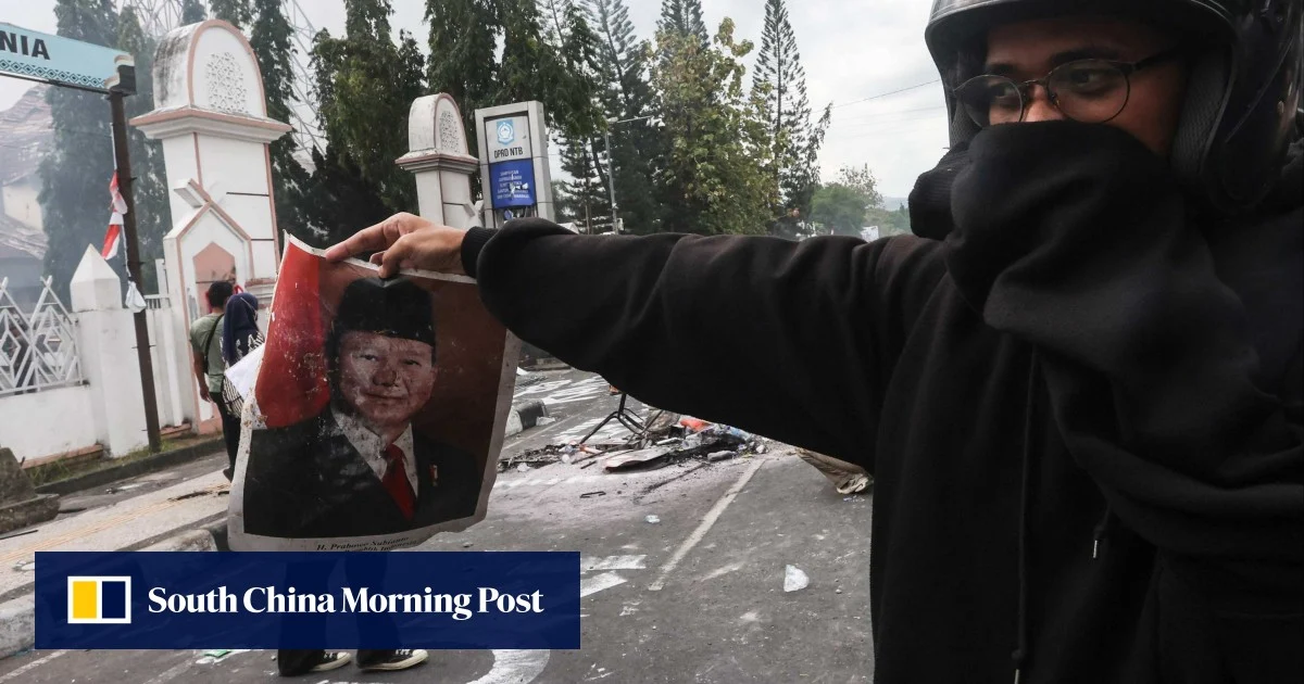 Indonesia’s president Prabowo cancels China trip as protests continue