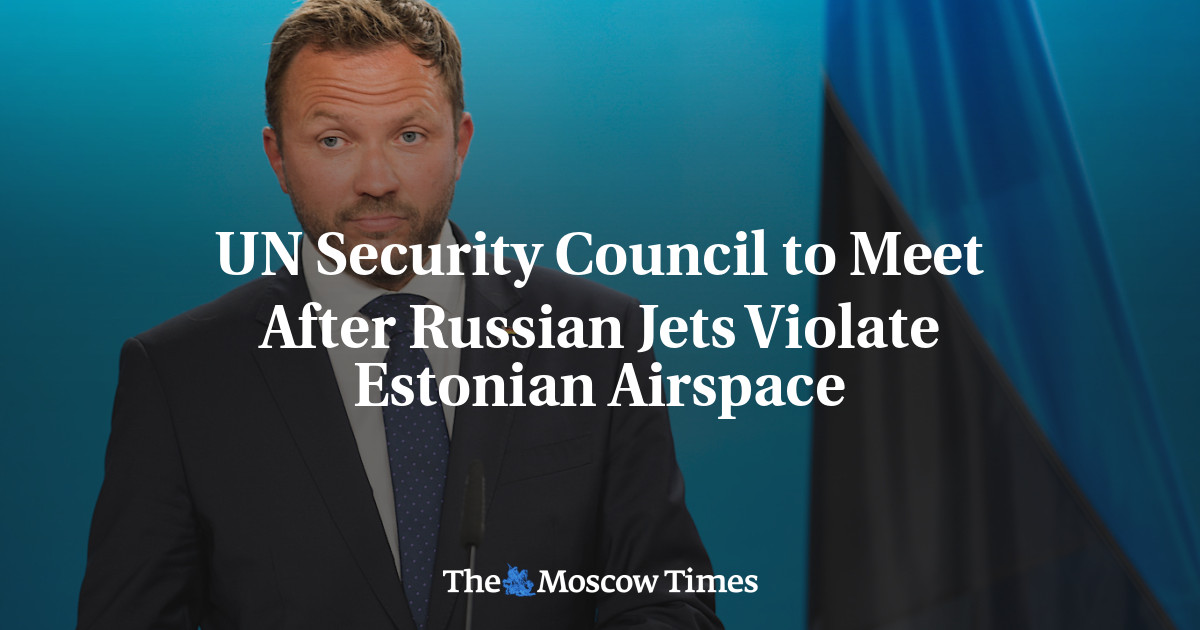 Kremlin Denies Airspace Violation in Estonia Ahead of UN Security Council Meeting