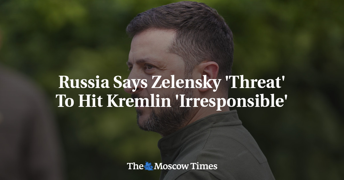 Russia Says Zelensky 'Threat' To Hit Kremlin 'Irresponsible'