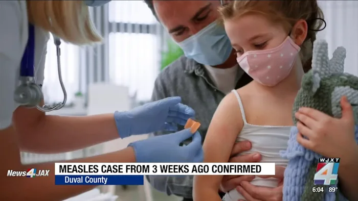 Jacksonville measles case from 3 weeks ago confirmed by county health department