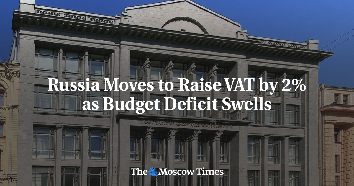 Russia Moves to Raise VAT by 2% as Budget Deficit Swells