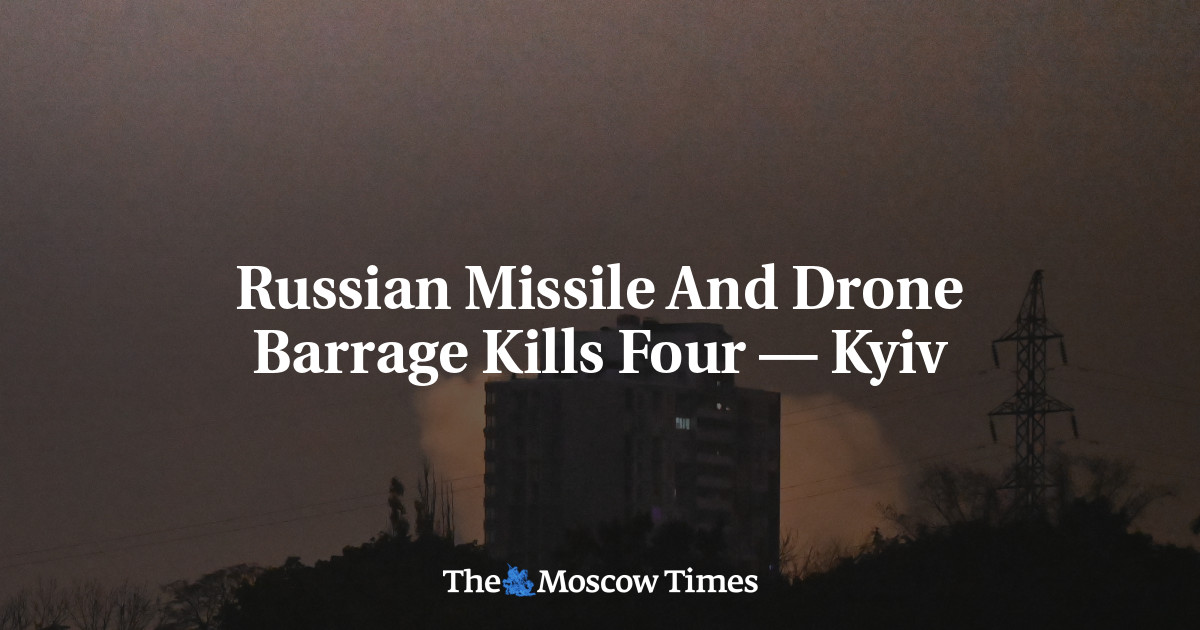 Russian Missile And Drone Barrage Kills Four