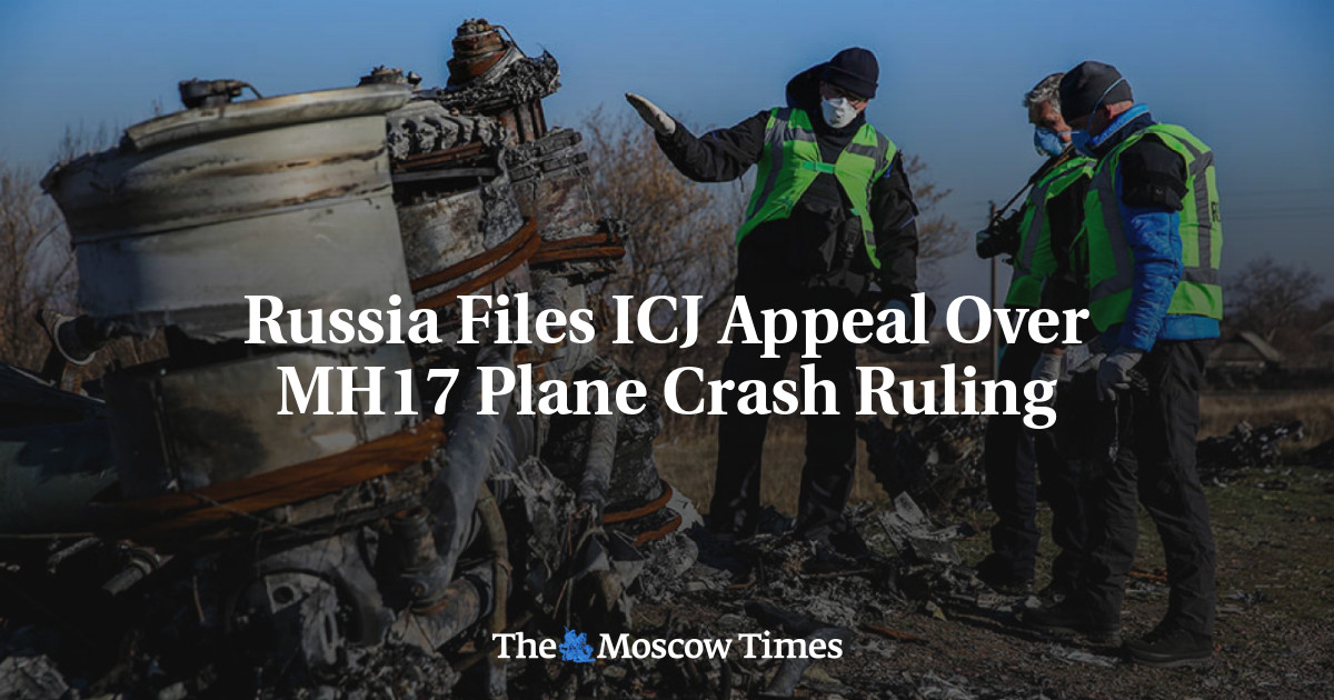 Russia Files ICJ Appeal Over MH17 Plane Crash Ruling