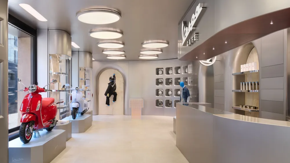 Vespa Opens Concept Store in Milan With Café to Boot
