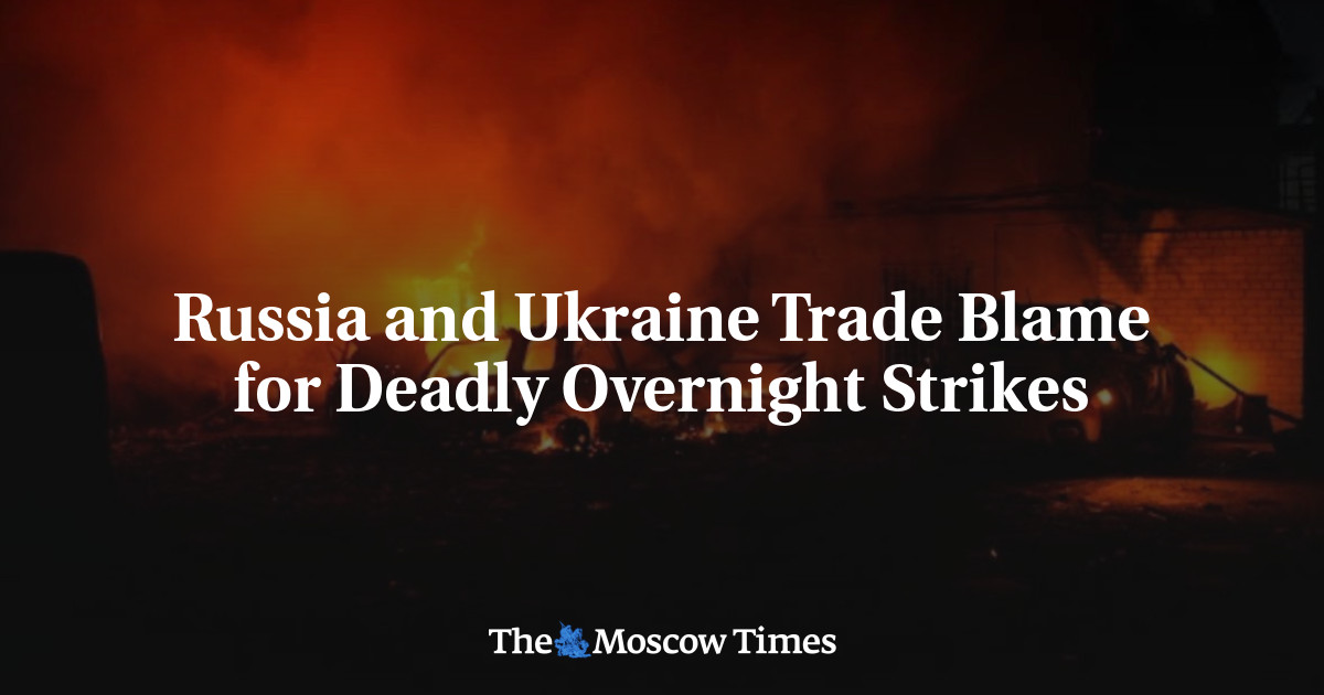 Russia and Ukraine Trade Blame for Deadly Overnight Strikes