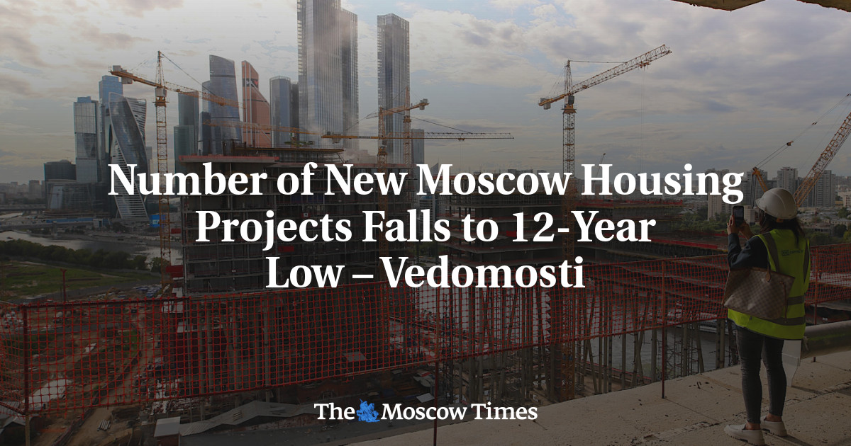 Number of New Moscow Housing Projects Falls to 12-Year Low