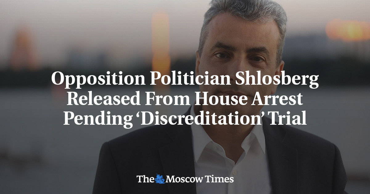 Opposition Politician Shlosberg Released From House Arrest Pending ‘Discreditation’ Trial